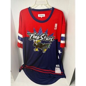 REASON BRAND Trap Stars Eagle Basketball Jersey Red Navy XXL